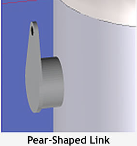 pear shaped link