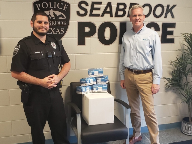 Mask donation to the City of Seabrook, TX